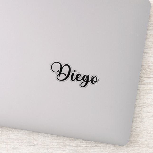 Diego Name - Handwritten Calligraphy (Detail)