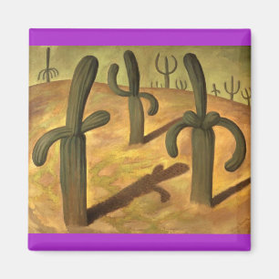 Diego Rivera, Cactus Painting Magnet