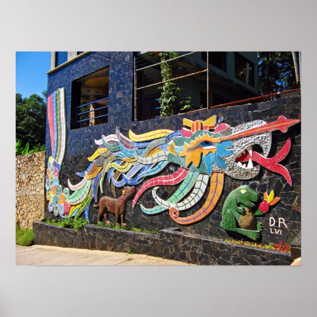 Diego Rivera House of Winds Quetzalcoatl Poster (Front)