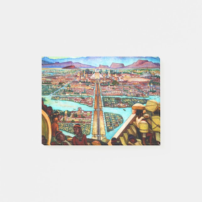 Diego Rivera Tenochtitlan Mural Post-it Notes (Front)
