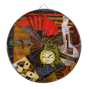 Diego Rivera The Alarm Clock Surrealism Art Dartboard