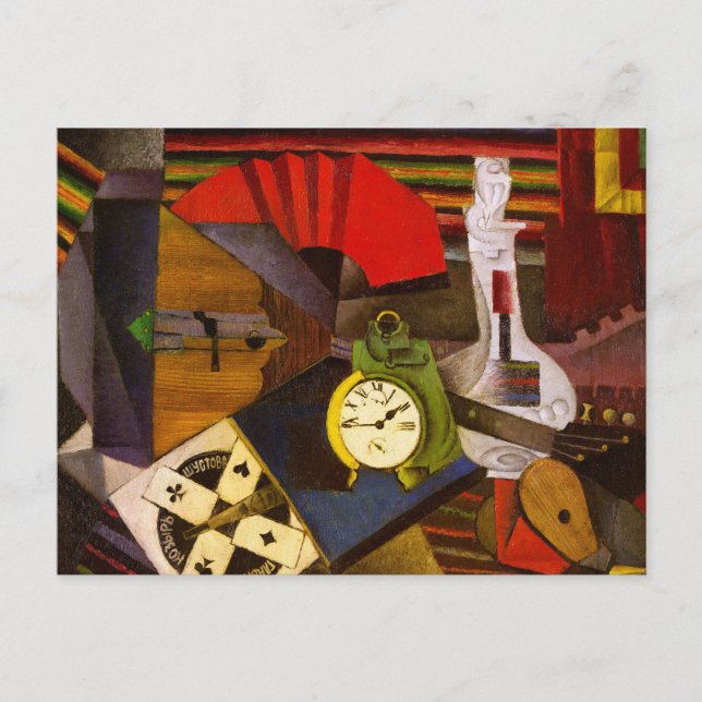 Diego Rivera The Alarm Clock Surrealism Art Postcard (Front)