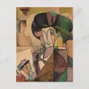 Diego Rivera, Young Man with a Fountain Pen, Postcard