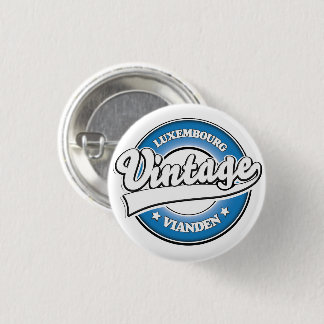 Diekirch luxembourg retro logo 3 cm round badge