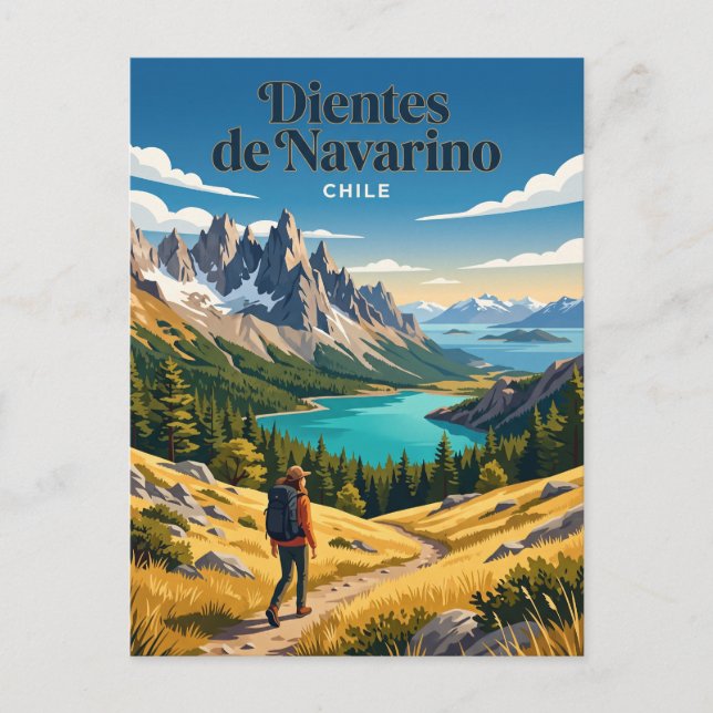 Dientes de Navarino Chile Postcard (Front)