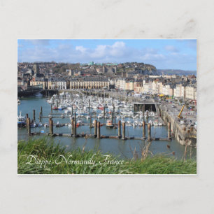 Dieppe Harbour, Normandy, France, Postcard