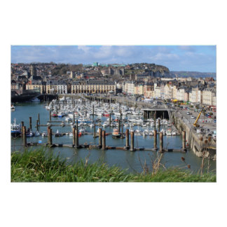 Dieppe Harbour, Normandy, France, Poster