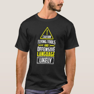 Diesel Aircraft Caution Flying Tools And Language T-Shirt