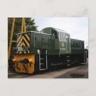 Diesel at Williton station, Somerset Postcard