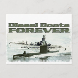 Diesel Boats Forever Postcard