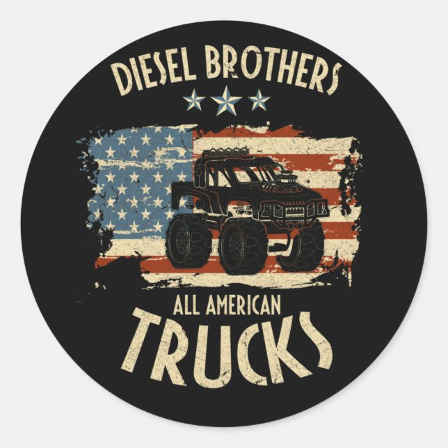 Diesel Brothers Flag All American Truck Seal (Front)