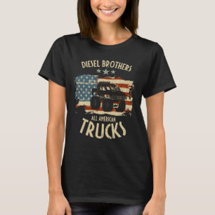 Diesel Brothers Flag All American Truck Seal T-Shirt