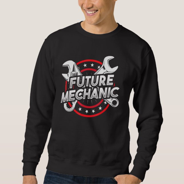 Diesel Car Fixing Future Mechanic Auto Repair Sweatshirt (Front)