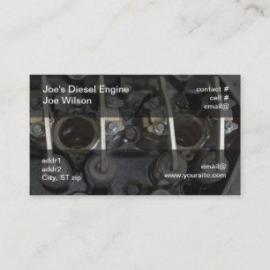 Diesel engine valves business card