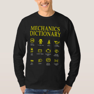 Diesel Engineer Car Fixing Mechanics Dictionary Au T-Shirt