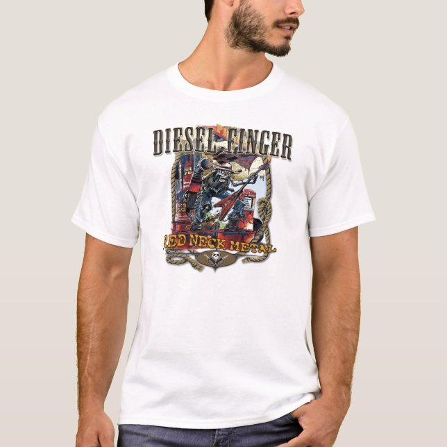 Diesel_Finger-white T-Shirt (Front)
