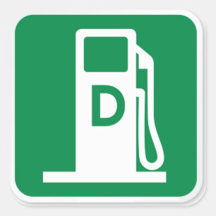 Diesel Fuel only Pump Sticker