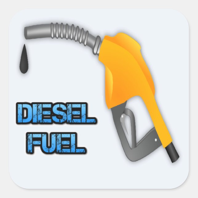 Diesel Fuel Square Sticker (Front)