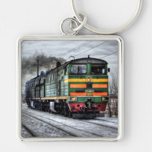 Diesel Locomotive Gifts for Train Lovers Key Ring