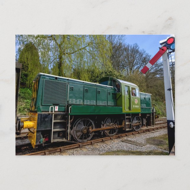 Diesel Locomotive Postcard (Front)