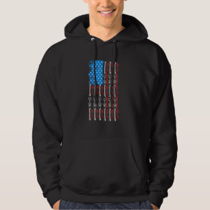 Diesel Mechanic Car Fixing American Flag Auto Repa Hoodie