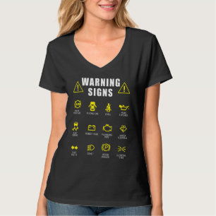 Diesel Mechanic Car Fixing Warning Signs Auto Repa T-Shirt