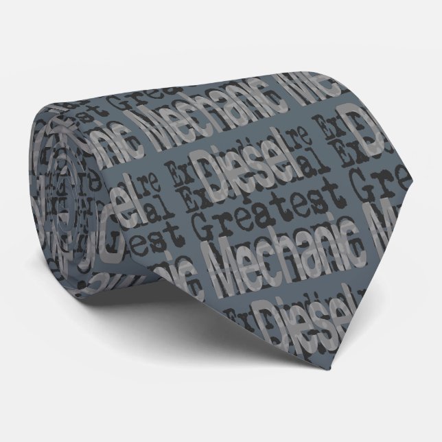 Diesel Mechanic Extraordinaire Tie (Rolled)