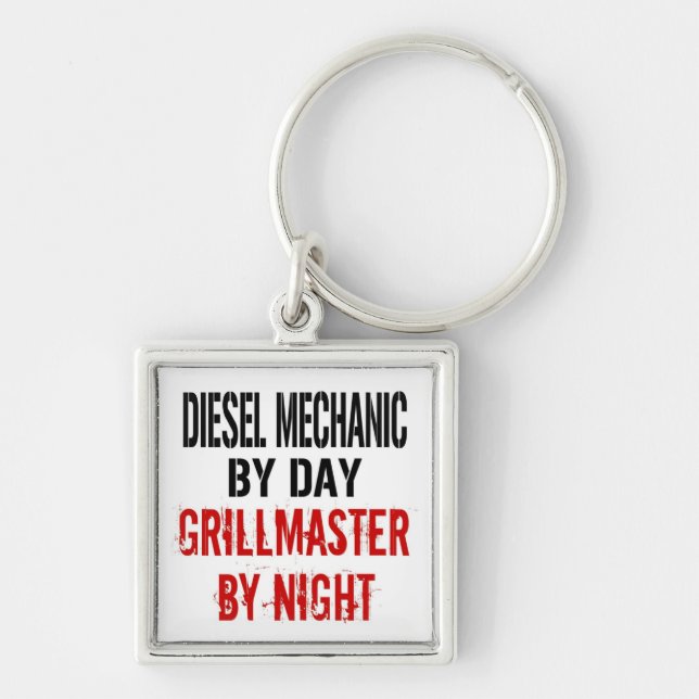 Diesel Mechanic Grillmaster Key Ring (Front)