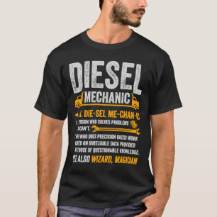 Diesel Mechanic Trucker Semi Truck Driver  Definit T-Shirt