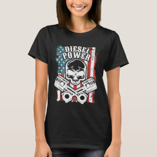 Diesel Mechanics Usa Flag Diesel Power Tee 1