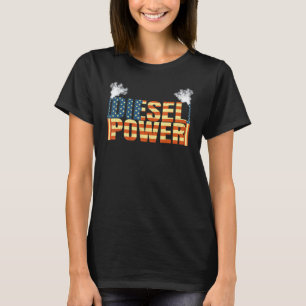 Diesel Power American Flag Diesel Mechanic Dad T-Shirt