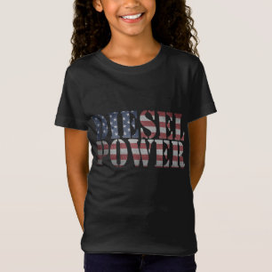 Diesel Power American Flag - Truck Mechanic Gift T-Shirt