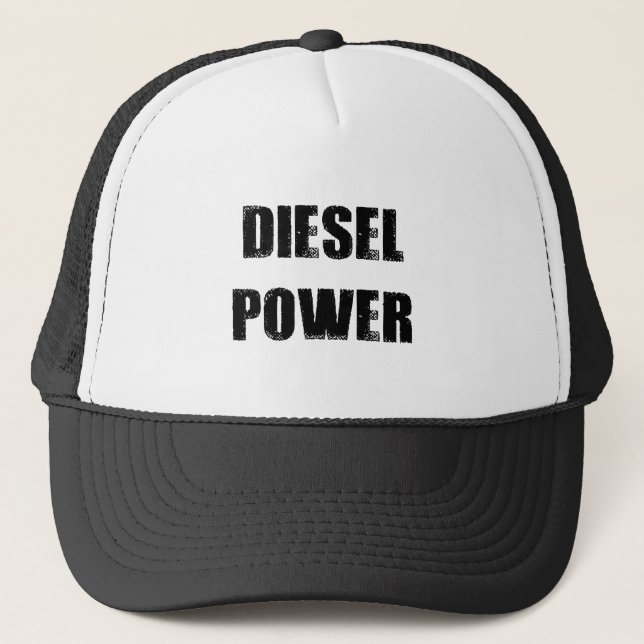 Diesel Power Truck Mechanic Trucker Hat (Front)