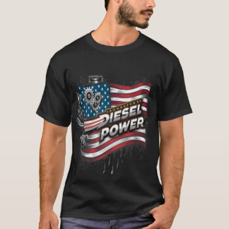 Diesel Power USA Turbo Flag  T-Shirt