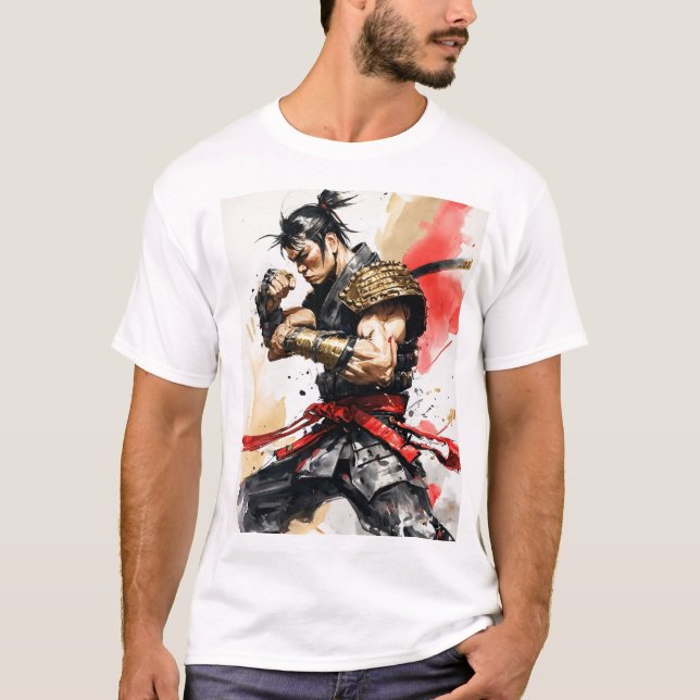 "Diesel-Punk Samurai Showdown" T-Shirt (Front)
