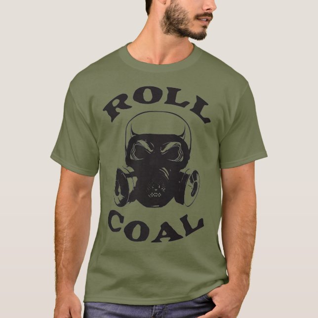 Diesel Roll Coal Skull Diesels Trucks Mens Truck T-Shirt (Front)
