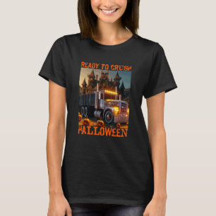 Diesel Trucker Semi Trailer Truck Driver Halloween T-Shirt