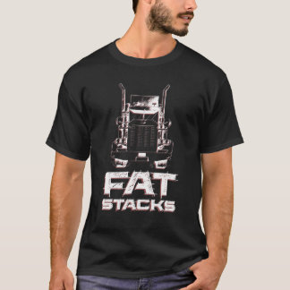Diesel Turbo Fat Stacks Truck 4X4 Power Fuel T-Shirt