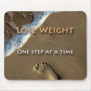 Diet and Weight Loss One Step At A Time Mouse Mat