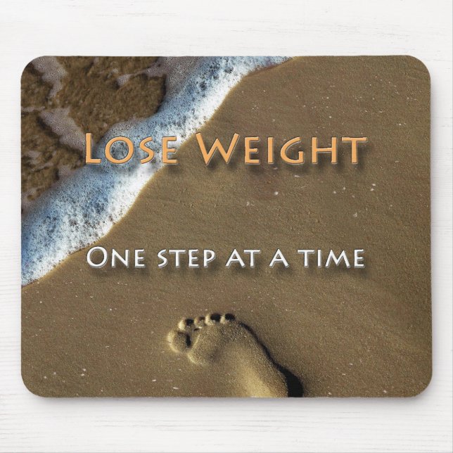 Diet and Weight Loss One Step At A Time Mouse Mat (Front)