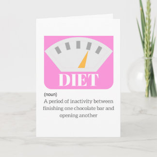 Diet Birthday Card