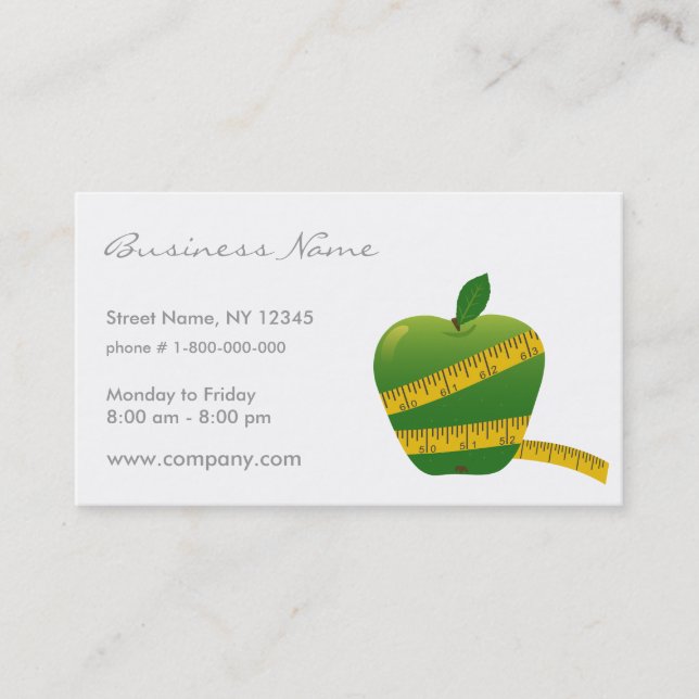 Diet Business Card (Front)