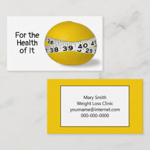 Diet Concept Grapefruit Business Card
