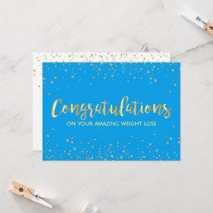 Diet Fitness Weight Loss Slim Club Congratulations Card