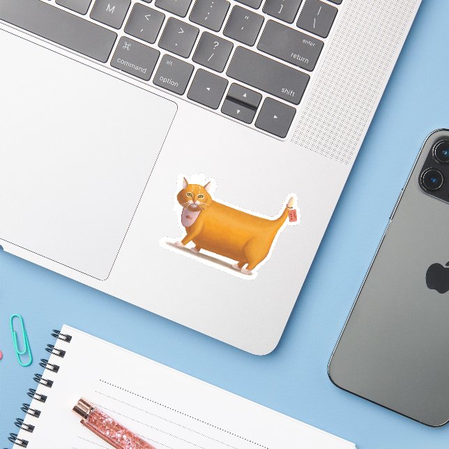 Diet Free Cat (Laptop w/ iPhone)