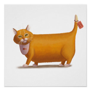 Diet Free Cat Poster