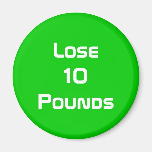 Diet Health And Fitness Goals Round Magnet (Front)