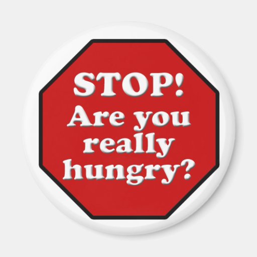 Image of Diet Motivation Magnet, Stop Are you Really Hungry Magnet