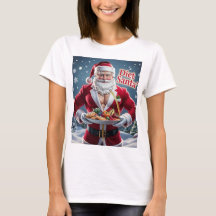 Diet Santa Christmas T-Shirt -Holiday Tee with Fun