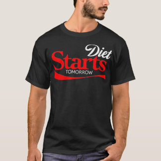 Diet Starts Tomorrow  Keto Paleo Vegan Funny Parod T-Shirt